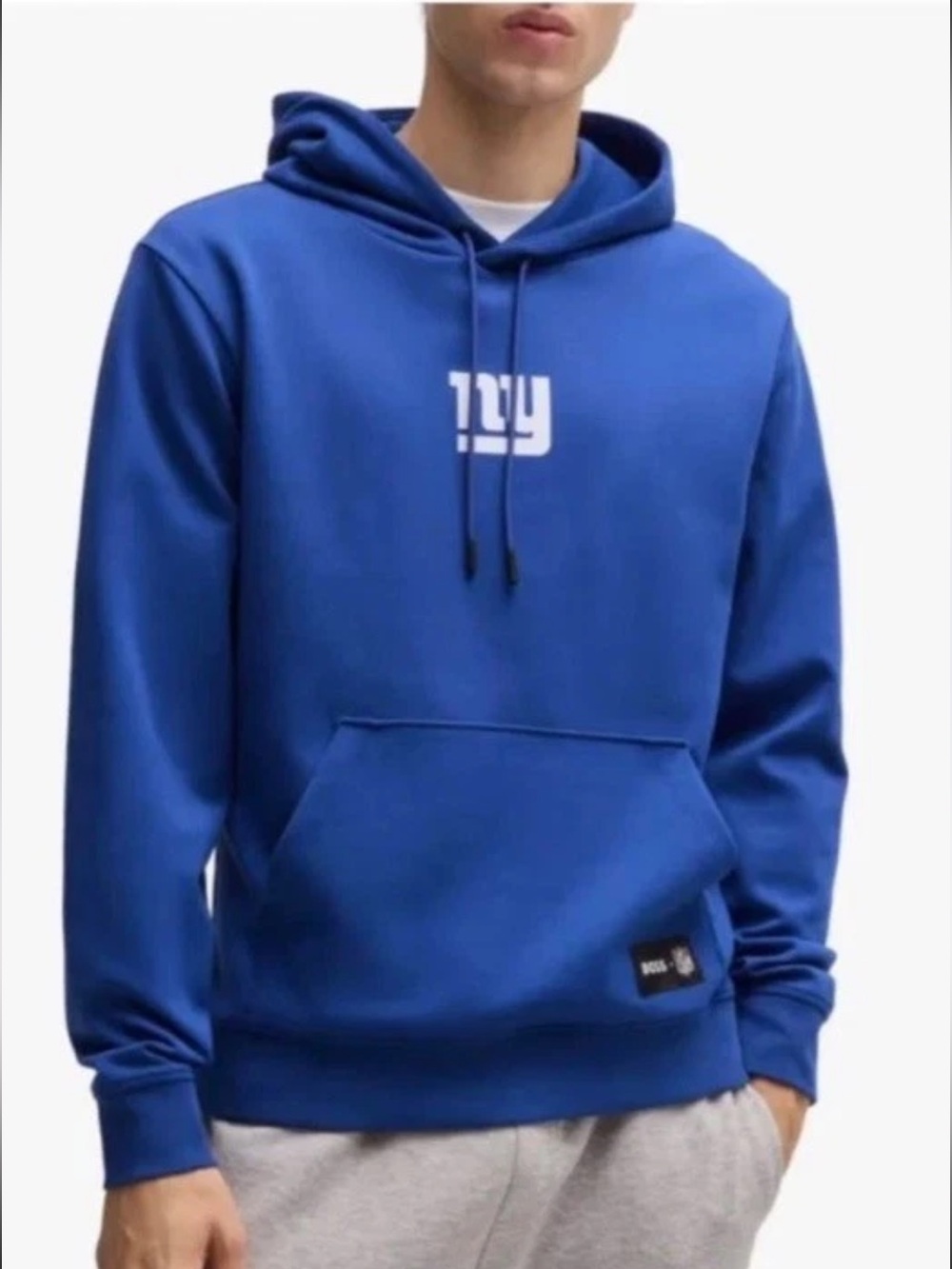 NWT Hugo BOSS x NFL New York Giants Woodson Graphic Hoodie Men’s XL Blue